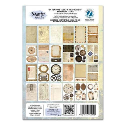 3Quarter Designs Oh Texture - Tuck N Play Cards
