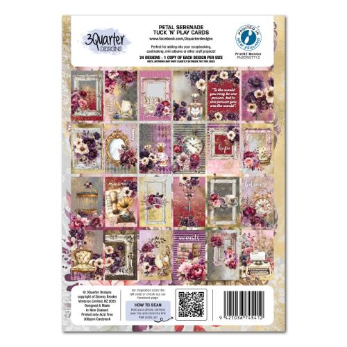 3Quarter Designs Petal Serinade - Tuck N Play Cards