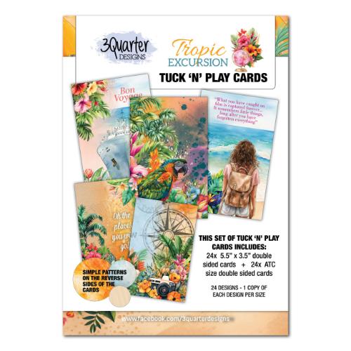 3Quarter Designs Tropic Excursion - Tuck N Play Cards