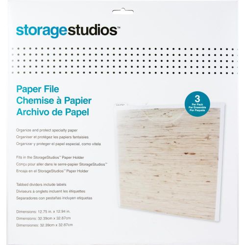 Storage Studios Paper Files W/Tabbed Dividers & Labels 3/Pkg 12.75"X13" - Postage As Per Actual