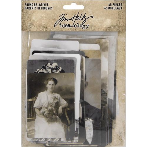 Idea-Ology Found Relative Vintage Portraits 45/Pkg