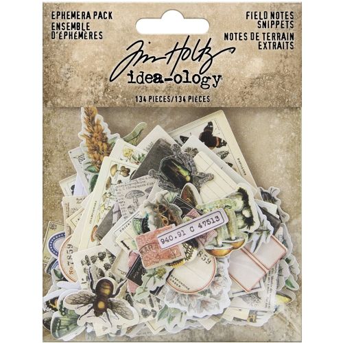 Idea-ology Tim Holtz Field Notes Ephemera Snippets