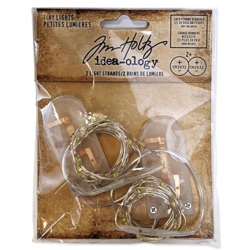 Idea-Ology Battery Operated Wire Light Strands 2/Pkg-Tiny Lights- Clear (No Batteries)