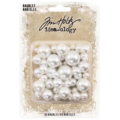 Idea-Ology Pearl Baubles .313" To .75" 60/Pkg Undrilled Cream Pearls