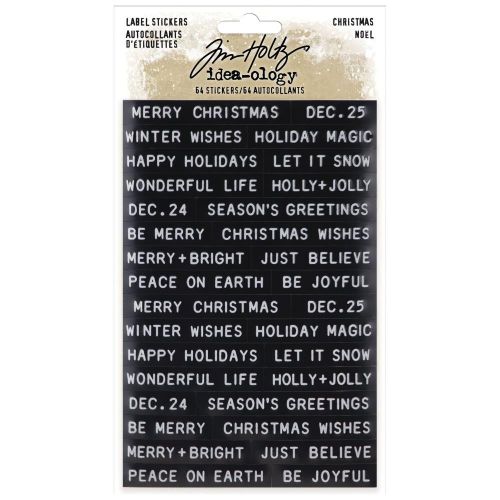 Idea-Ology Sentiments Label Stickers 64/Pkg Christmas