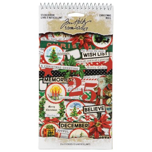 Idea-Ology Spiral Bound Sticker Book 4.5"X8.5" Christmas