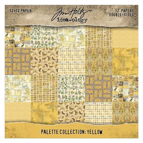 Idea-ology Double- Sided Cardstock 12"X12" 12/Pkg-Palette Collection: Yellow - Postage as per Actual