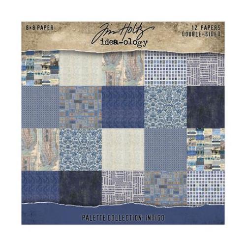 Idea-ology Double-Sided Cardstock 8"X8" 12/Pkg-Palette Collection: Indigo