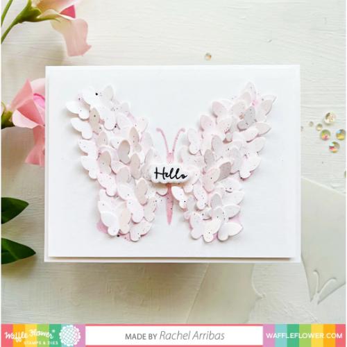 Waffle Flower - Outlined Butterflies Panel Die