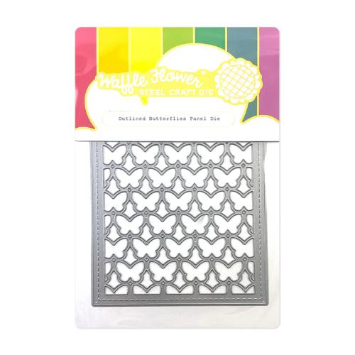 Waffle Flower - Outlined Butterflies Panel Die