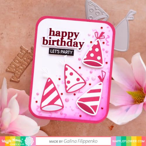 Waffle Flower - Classic Happy Birthday Foil Plate with Die
