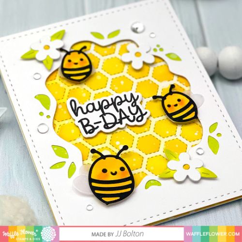 Waffle Flower - Hexagon Texture Die