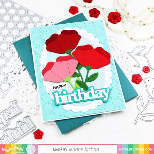 Waffle Flower - Hexagon Texture Die