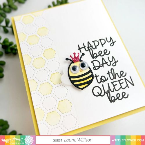 Waffle Flower - Hexagon Texture Die