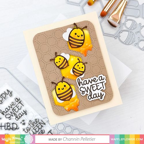 Waffle Flower - Hexagon Texture Die