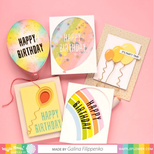 Waffle Flower - Balloon Ties Die