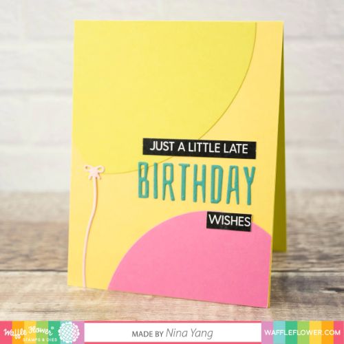 Waffle Flower - Balloon Ties Die