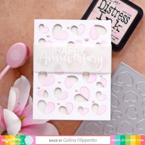 Waffle Flower - Pop-up Heart Die