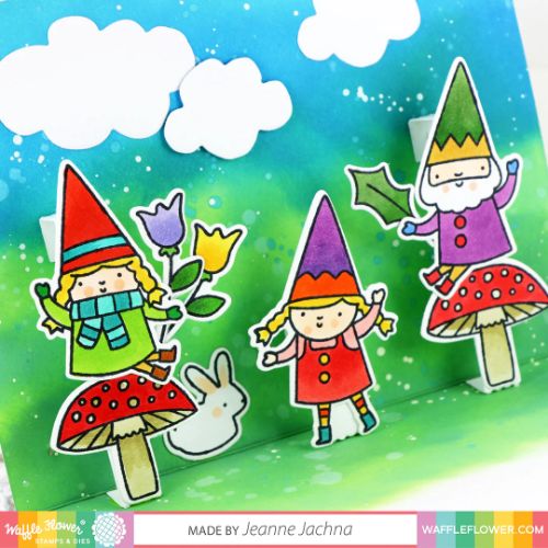 Waffle Flower - Inside Pop-up Hinges Die