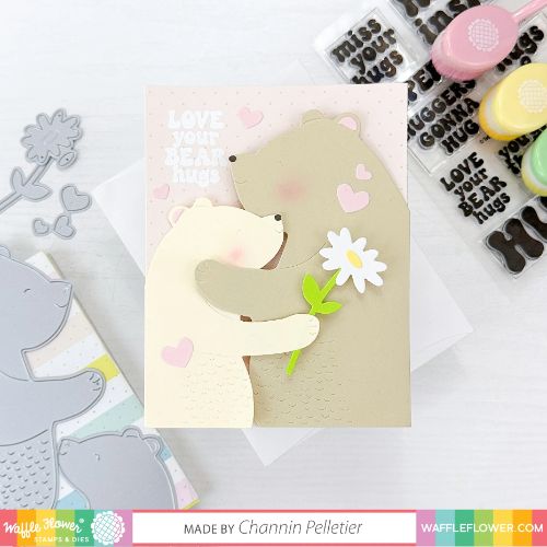 Waffle Flower - Intertwined Bear Hugs Die