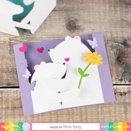 Waffle Flower - Intertwined Bear Hugs Die