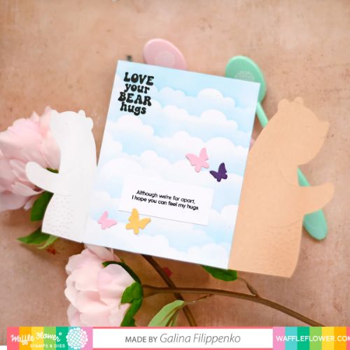 Waffle Flower - Intertwined Bear Hugs Die
