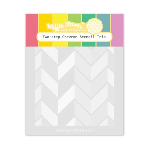 Waffle Flower - Two-step Chevron Stencil Trio