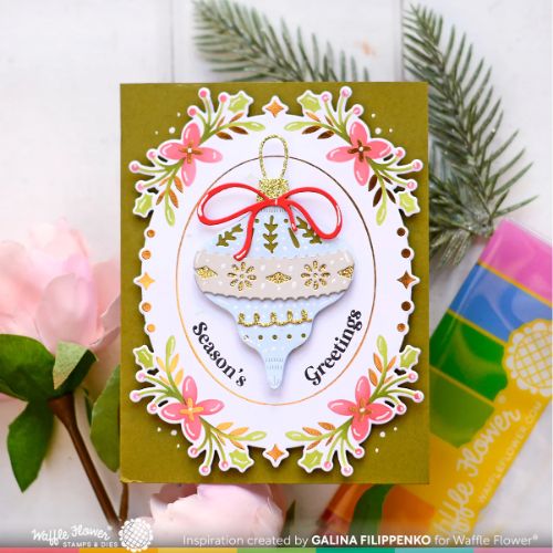 Waffle Flower - Folk Art Frame Matching Die