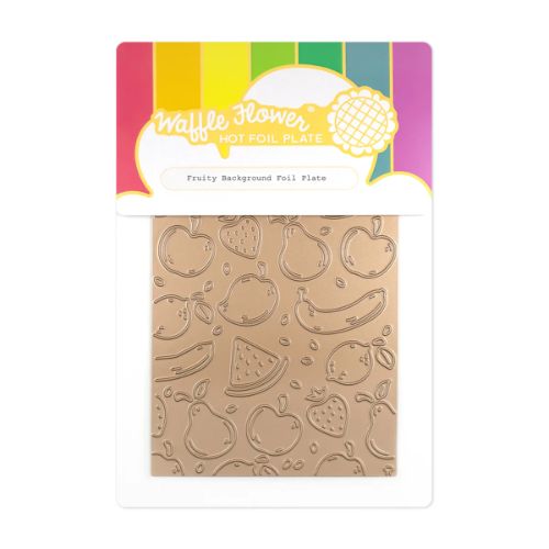 Waffle Flower - Fruity Background Foil Plate