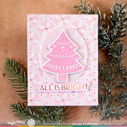 Waffle Flower - Folk Art Background Die