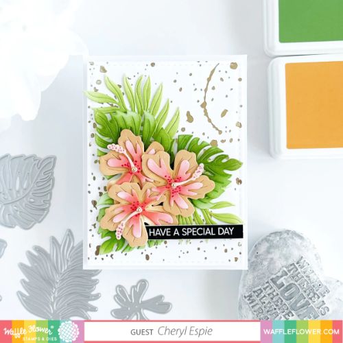 Waffle Flower - Splatters Foil Plate