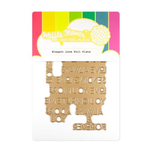 Waffle Flower - Elegant Love Foil Plate