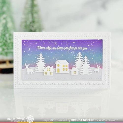 Waffle Flower - Mini Slimline Lacy Layers Die