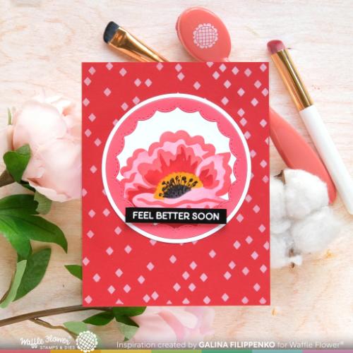 Waffle Flower - Random Rhombus Stencil