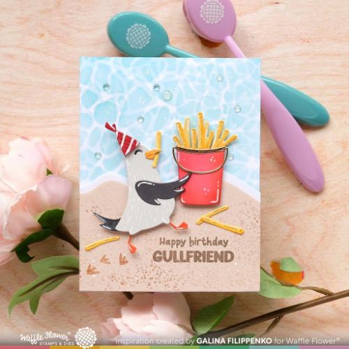 Waffle Flower - Happy Seagull Die