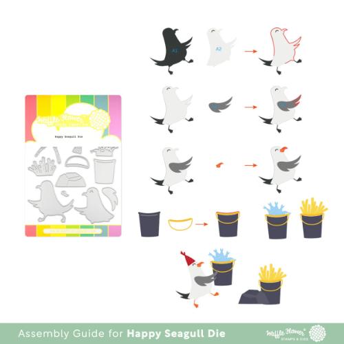 Waffle Flower - Happy Seagull Die