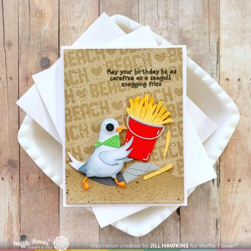 Waffle Flower - Wave Texture Die