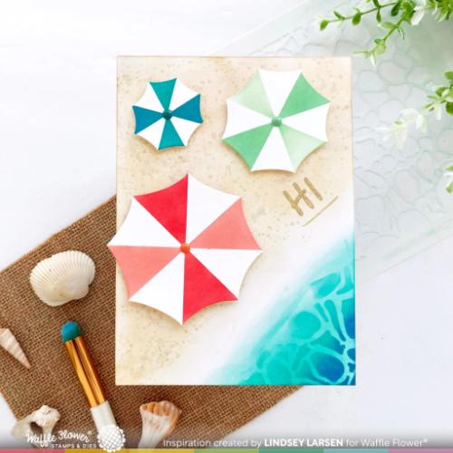 Waffle Flower - Beach Days Greetings Stamp Set