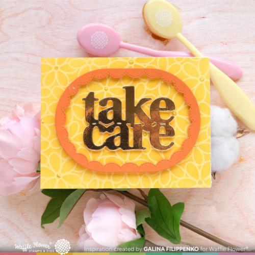 Waffle Flower - Daisy Background Stencil