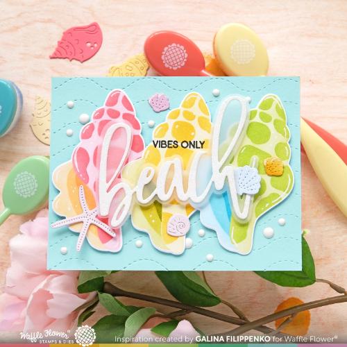 Waffle Flower - Sea Snail Die-n-stencil