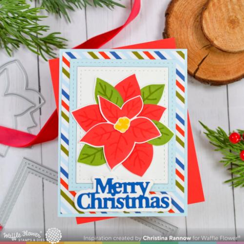 Waffle Flower - Poinsettia Cluster Die