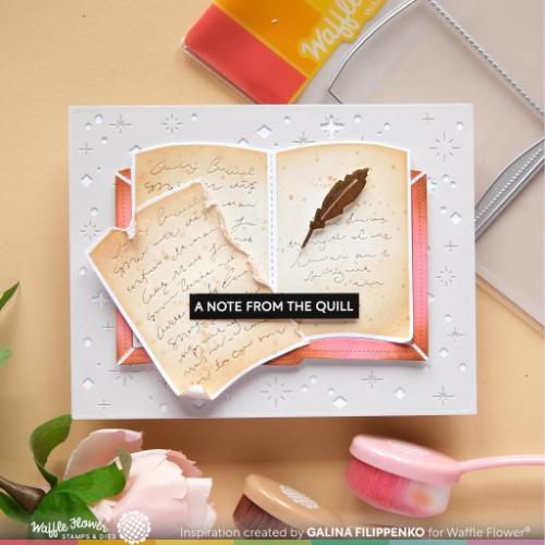 Waffle Flower - Open Book Coloring Stencil
