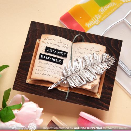 Waffle Flower - Open Book Coloring Stencil