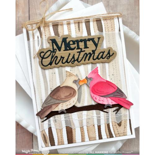 Waffle Flower - Woodgrain Texture Die