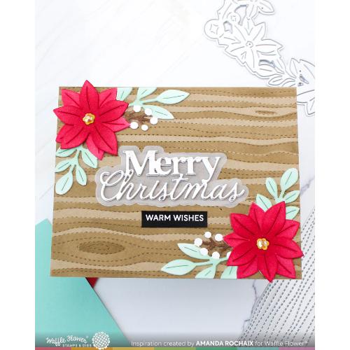 Waffle Flower - Woodgrain Texture Die