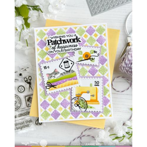 Waffle Flower - Tiny Square Texture Die