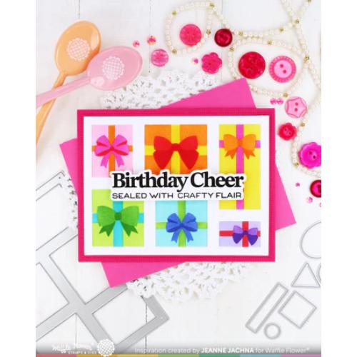 Waffle Flower - Postage Collage Gifts Stencil