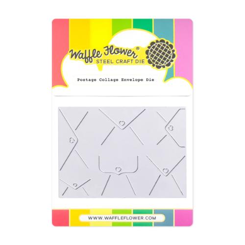 Waffle Flower - Postage Collage Envelope Die