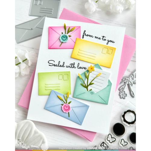 Waffle Flower - Postage Collage Mini Seals Stamp Set
