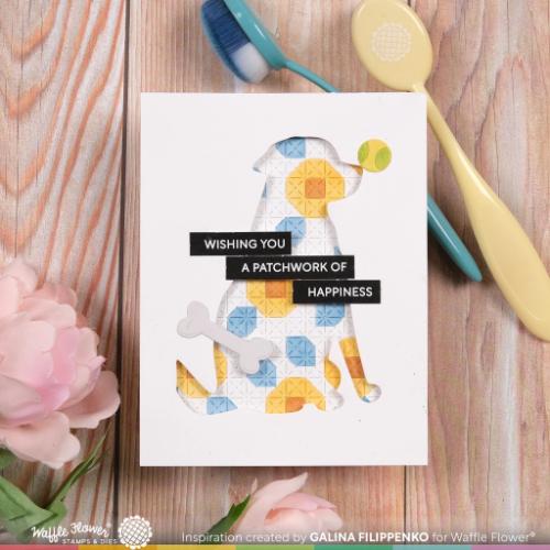 Waffle Flower - Quilted Floral Stencil